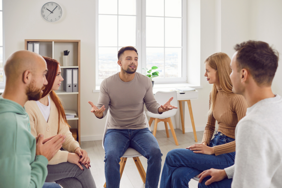 Substance abuse rehabilitation support group